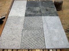 供应灰色石材板,条纹表面板材雕刻,地面装饰,板材加工义德石材